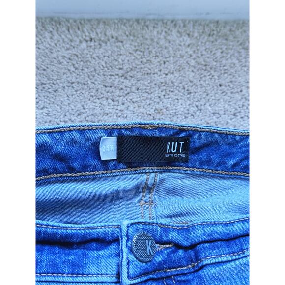 Kut From The Kloth Donna High Rise Ankle Skinny Jeans Plus Size 24 W Classic 25" - Picture 4 of 10